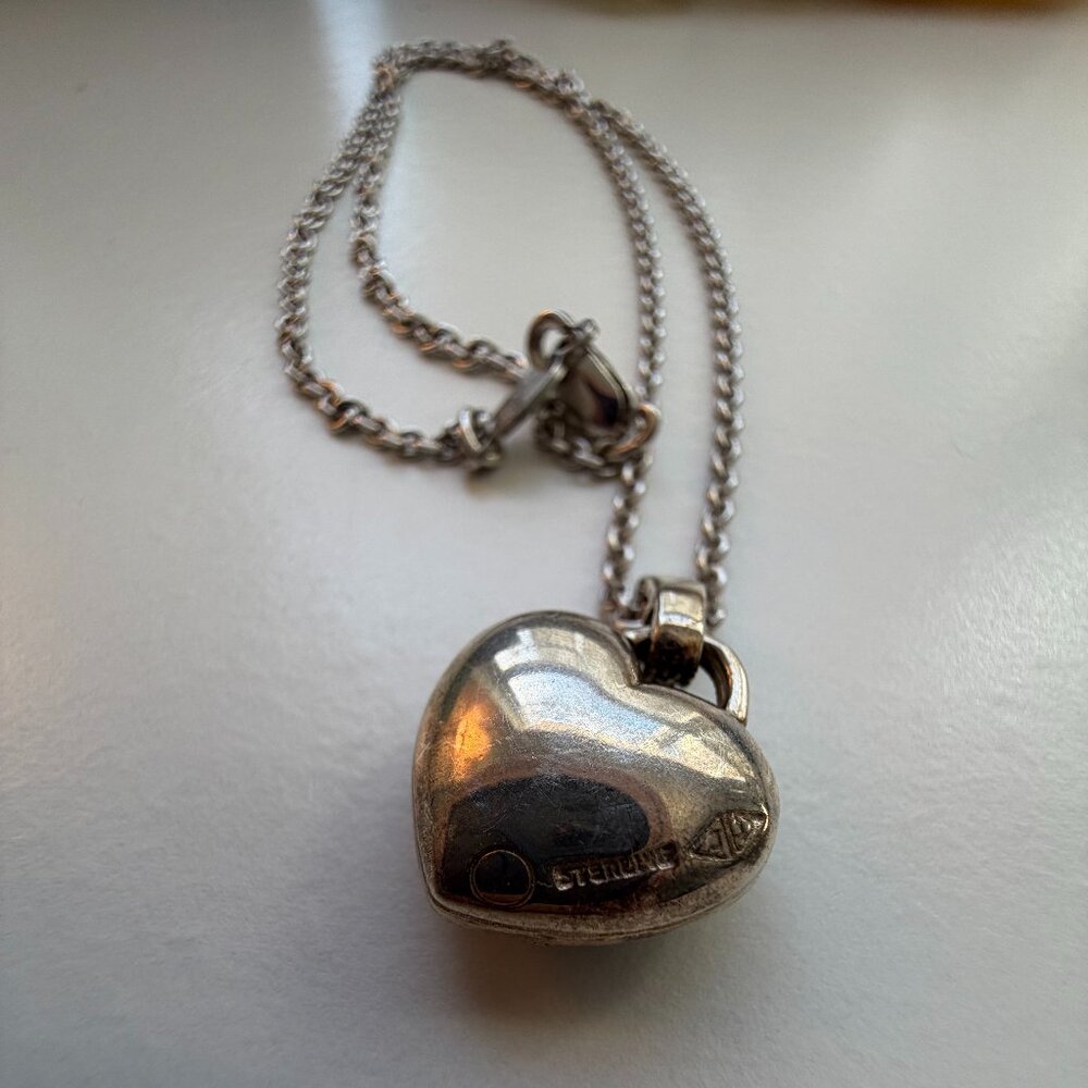 Vintage Judith Jack Sterling Silver Heart Necklace – Valentine’s Day Ready 💖 - Picture 6 of 10